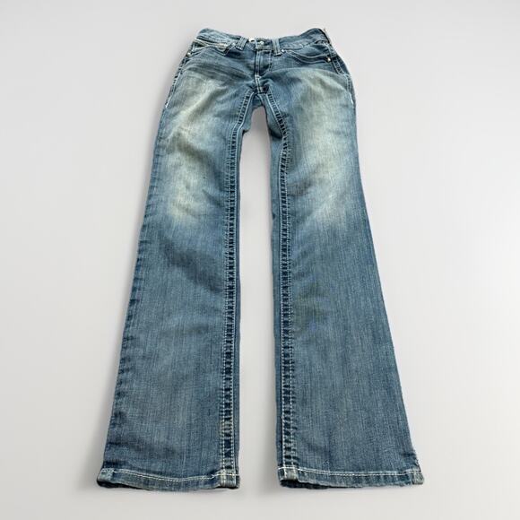 Ariat Denim - Ariat Real Denim Womens Blue Denim Low Rise Casual Jeans Size 26L *Flaws*